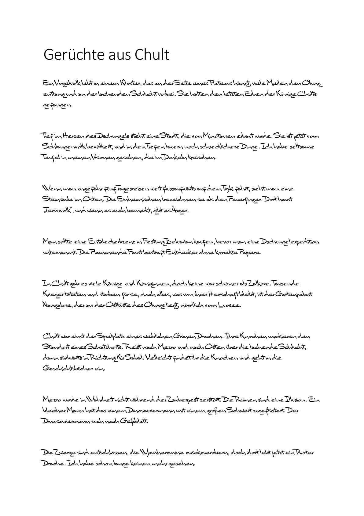 Cover von Gerüchte aus Chult